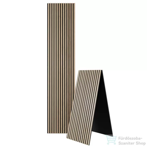 Sapho DELUXE akusztikus falpanel 2400x520x18mm, tölgy/fekete 54-240-11-86-12