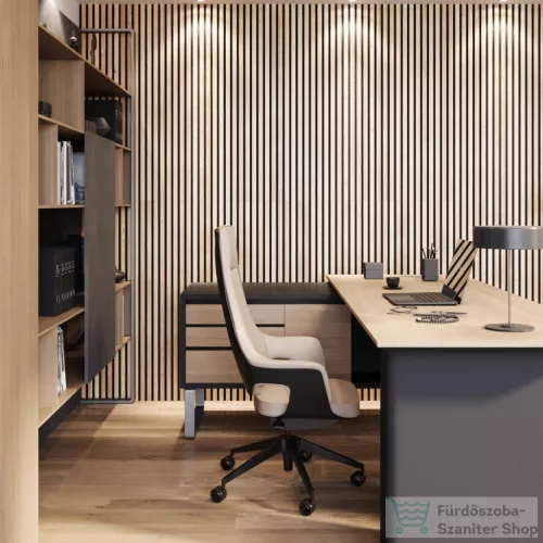 Sapho DELUXE akusztikus falpanel 2400x520x18mm, tölgy/fekete 54-240-11-86-12
