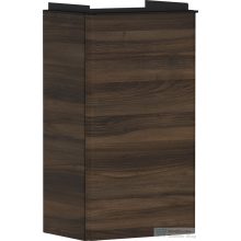   Hansgrohe XELU Q 34x24,5 cm-es 1 ajtós fali szekrény matt fekete fogantyúval,balos,sötét dió 54014670