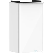   Hansgrohe XELU Q 34x24,5 cm-es 1 ajtós fali szekrény matt fehér fogantyúval,jobbos,fényes fehér 54015700