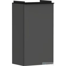   Hansgrohe XELU Q 34x24,5 cm-es 1 ajtós fali szekrény matt fekete fogantyúval,jobbos,matt gyémántszürke 54016670