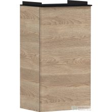   Hansgrohe XELU Q 34x24,5 cm-es 1 ajtós fali szekrény matt fekete fogantyúval,jobbos,természetes tölgy 54017670