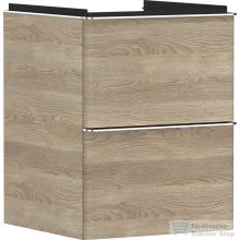   Hansgrohe XELU Q 48x49,5 cm-es 2 fiókos fali szekrény króm fogantyúval,természetes tölgy 54021000