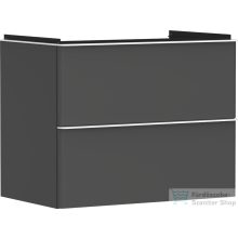   Hansgrohe XELU Q 78x47,5 cm-es 2 fiókos fali szekrény matt fehér fogantyúval,matt gyémántszürke 54028700