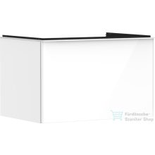   Hansgrohe XELU Q 78x57 cm-es 1 fiókos fali szekrény pulthoz,matt fehér fogantyúval,fényes fehér 54054700