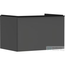   Hansgrohe XELU Q 78x57 cm-es 1 fiókos fali szekrény pulthoz,matt fekete fogantyúval,matt gyémántszürke 54055670