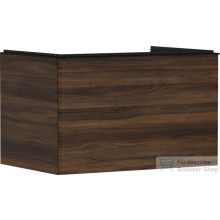   Hansgrohe XELU Q 78x57 cm-es 1 fiókos fali szekrény pulthoz,matt fekete fogantyúval,sötét dió 54057670