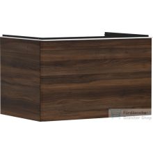   Hansgrohe XELU Q 78x57 cm-es 1 fiókos fali szekrény pulthoz,matt fehér fogantyúval,sötét dió 54057700