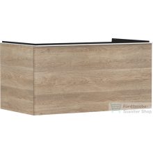   Hansgrohe XELU Q 98x57 cm-es 1 fiókos fali szekrény mosdópulthoz,matt fehér fogantyúval,természetes tölgy 54060700