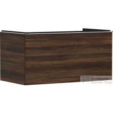   Hansgrohe XELU Q 98x57 cm-es 1 fiókos fali szekrény mosdópulthoz,króm fogantyúval,sötét dió 54061000