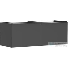   Hansgrohe XELU Q 136x57 cm-es 2 fiókos fali szekrény pulthoz,króm fogantyúval,matt gyémántszürke 54067000