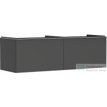   Hansgrohe XELU Q 156x57 cm-es 2 fiókos fali szekrény pulthoz,króm fogantyúval,matt gyémántszürke 54071000