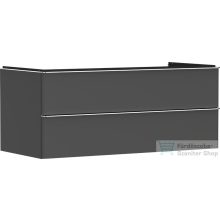   Hansgrohe XELU Q 118x57 cm-es 2 fiókos fali szekrény pulthoz,króm fogantyúval,matt gyémántszürke 54083000