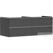   Hansgrohe XELU Q 136x57 cm-es 4 fiókos fali szekrény mosdópulthoz,matt fehér fogantyúval,matt gyémántszürke 54087700