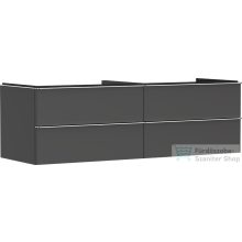   Hansgrohe XELU Q 156x57 cm-es 4 fiókos fali szekrény mosdópulthoz,króm fogantyúval,matt gyémántszürke 54091000