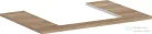 Hansgrohe Xelu Q 78x55 cm-es pult Xelu szekrényhez középső kivágással,természetes tölgy 54094230