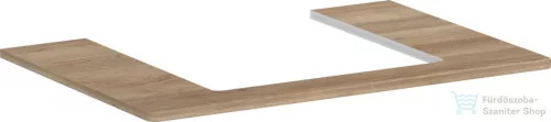 Hansgrohe Xelu Q 78x55 cm-es pult Xelu szekrényhez középső kivágással,természetes tölgy 54094230
