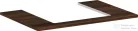 Hansgrohe Xelu Q 78x55 cm-es pult Xelu szekrényhez középső kivágással,sötét dió 54094630
