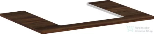 Hansgrohe Xelu Q 78x55 cm-es pult Xelu szekrényhez középső kivágással,sötét dió 54094630
