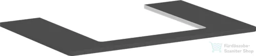 Hansgrohe Xelu Q 78x55 cm-es pult Xelu szekrényhez középső kivágással,matt gyémántszürke 54094910
