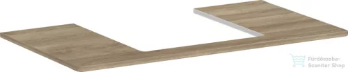 Hansgrohe Xelu Q 98x55 cm-es pult Xelu szekrényhez középső kivágással,természetes tölgy 54095230
