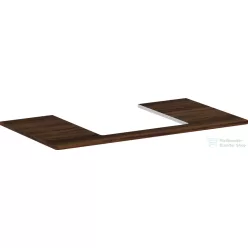   Hansgrohe Xelu Q 98x55 cm-es pult Xelu szekrényhez középső kivágással,sötét dió 54095630