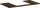 Hansgrohe Xelu Q 98x55 cm-es pult Xelu szekrényhez középső kivágással,sötét dió 54095630