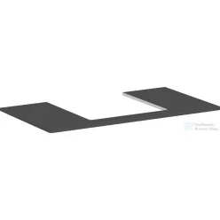   Hansgrohe Xelu Q 98x55 cm-es pult Xelu szekrényhez középső kivágással,matt gyémántszürke 54095910