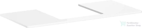 Hansgrohe Xelu Q 118x55 cm-es pult Xelu szekrényhez,50x48 cm-es mosdóhoz,középső kivágással,fényes fehér 54096050