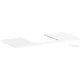 Hansgrohe Xelu Q 118x55 cm-es pult Xelu szekrényhez,50x48 cm-es mosdóhoz,középső kivágással,fényes fehér 54096050