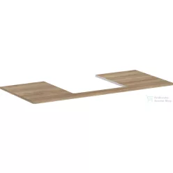   Hansgrohe Xelu Q 118x55 cm-es pult Xelu szekrényhez,50x48 cm-es mosdóhoz,középső kivágással,természetes tölgy 54096230