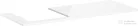 Hansgrohe Xelu Q 136x55 cm-es pult Xelu szekrényhez bal oldali kivágással,fényes fehér 54097050