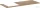 Hansgrohe Xelu Q 136x55 cm-es pult Xelu szekrényhez bal oldali kivágással,természetes tölgy 54097230