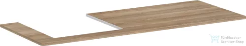 Hansgrohe Xelu Q 136x55 cm-es pult Xelu szekrényhez bal oldali kivágással,természetes tölgy 54097230