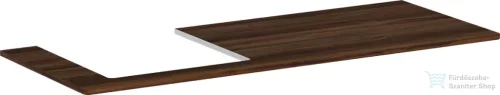 Hansgrohe Xelu Q 136x55 cm-es pult Xelu szekrényhez bal oldali kivágással,sötét dió 54097630