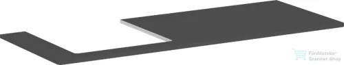 Hansgrohe Xelu Q 136x55 cm-es pult Xelu szekrényhez bal oldali kivágással,matt gyémántszürke 54097910