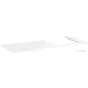 Hansgrohe Xelu Q 136x55 cm-es pult Xelu szekrényhez jobb oldali kivágással,fényes fehér 54098050