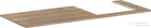 Hansgrohe Xelu Q 136x55 cm-es pult Xelu szekrényhez jobb oldali kivágással,természetes tölgy 54098230