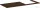 Hansgrohe Xelu Q 136x55 cm-es pult Xelu szekrényhez jobb oldali kivágással,sötét dió 54098630