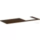 Hansgrohe Xelu Q 136x55 cm-es pult Xelu szekrényhez jobb oldali kivágással,sötét dió 54098630