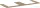 Hansgrohe Xelu Q 136x55 cm-es pult Xelu szekrényhez két kivágással,természetes tölgy 54099230