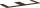 Hansgrohe Xelu Q 136x55 cm-es pult Xelu szekrényhez két kivágással,sötét dió 54099630