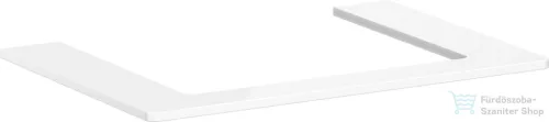 Hansgrohe Xelu Q 78x55 cm-es pult Xelu szekrényhez,középső kivágással,fényes fehér 54109050