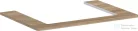 Hansgrohe Xelu Q 78x55 cm-es pult Xelu szekrényhez,középső kivágással,természetes tölgy 54109230