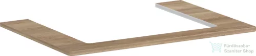 Hansgrohe Xelu Q 78x55 cm-es pult Xelu szekrényhez,középső kivágással,természetes tölgy 54109230