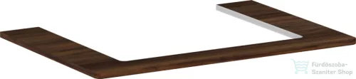 Hansgrohe Xelu Q 78x55 cm-es pult Xelu szekrényhez,középső kivágással,sötét dió 54109630