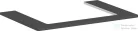 Hansgrohe Xelu Q 78x55 cm-es pult Xelu szekrényhez,középső kivágással,matt gyémántszürke 54109910