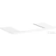 Hansgrohe Xelu Q 98x55 cm-es pult Xelu szekrényhez,középső kivágással,fényes fehér 54110050