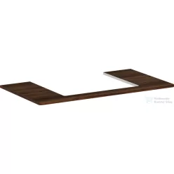   Hansgrohe Xelu Q 98x55 cm-es pult Xelu szekrényhez,középső kivágással,sötét dió 54110630