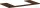 Hansgrohe Xelu Q 98x55 cm-es pult Xelu szekrényhez,középső kivágással,sötét dió 54110630